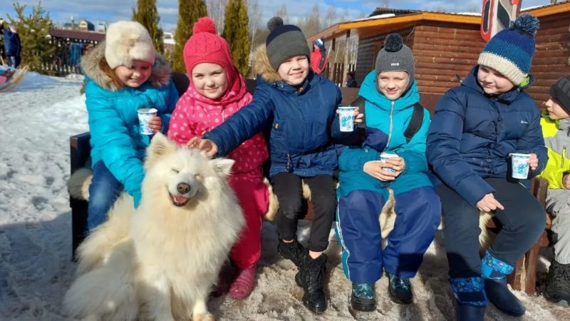 Космодемьянские школьники посетили Хаски-деревню