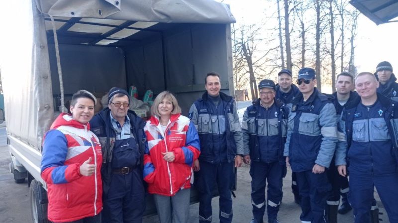 Волонтеры Мособлгаза помогли рузским добровольцам с отправкой помощи беженцам из ДНР и ЛНР