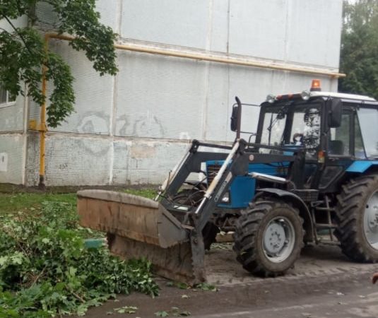 В Рузском округе вывозят ветки