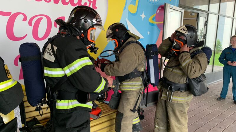 Рузские пожарные участвовали в пожарно-тактических учениях
