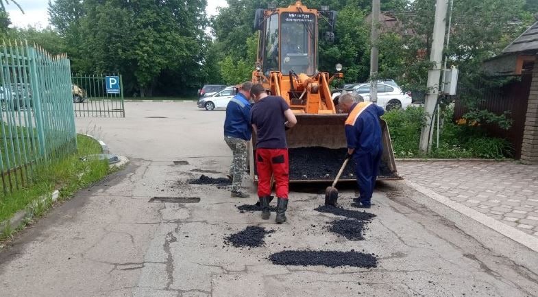 В Рузском округе ремонтируют дорожное покрытие