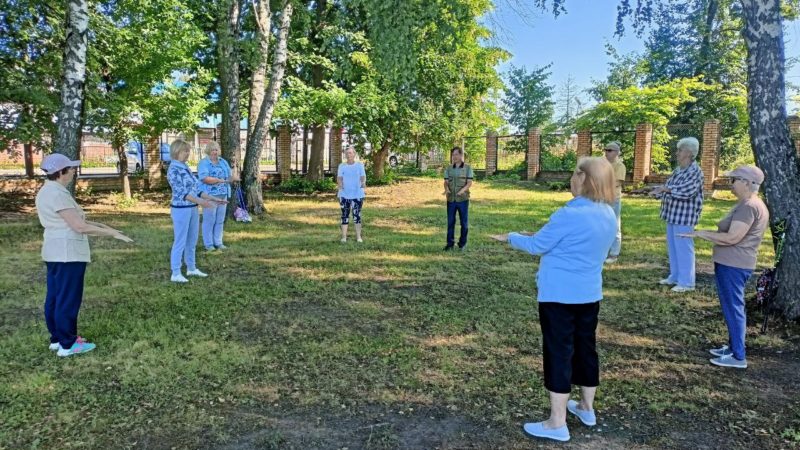 Рузские пенсионеры занимались физкультурой