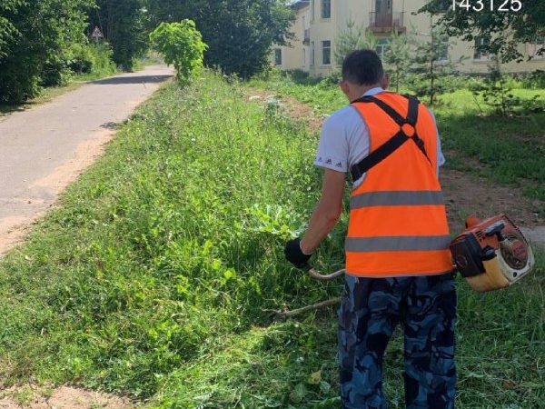 В Рузском округе косят траву