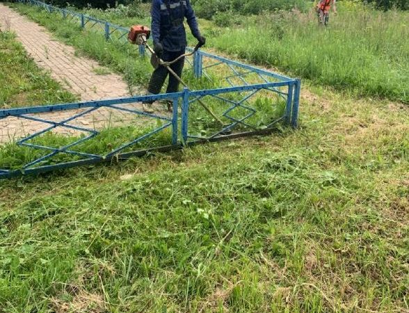 В Рузском округе косят траву