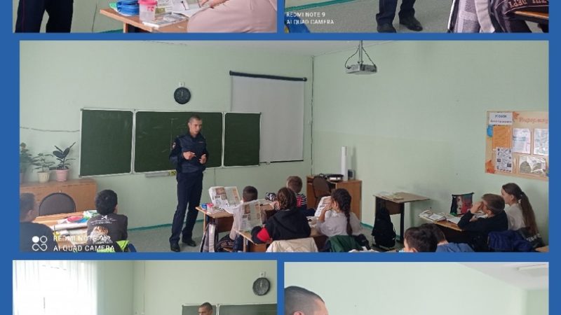 В Тучковской школе №2 прошла беседа о правилах дорожного движения