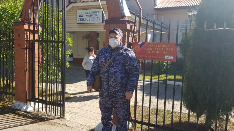 В Рузском округе Росгвардия обеспечила правопорядок на избирательных участках