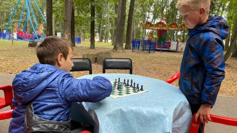Ружане играли в шахматы на Городке