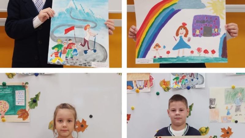 Тучковские школьники рисовали учителей