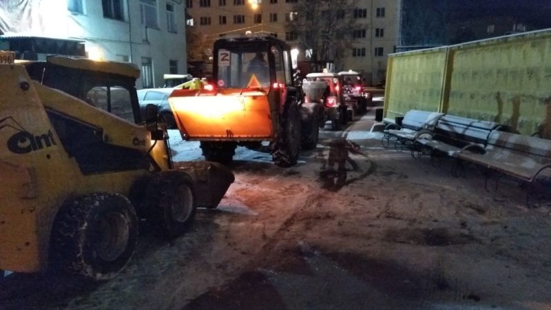 В Рузском округе на уборке снега задействовано 100% техники