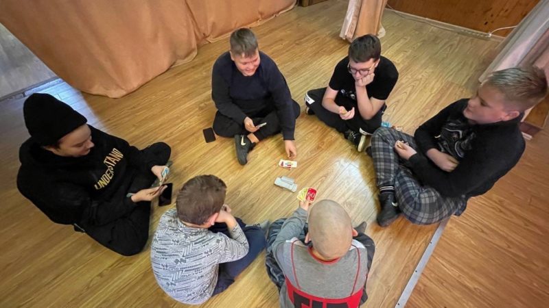Юные орешкинцы играли в настольные игры