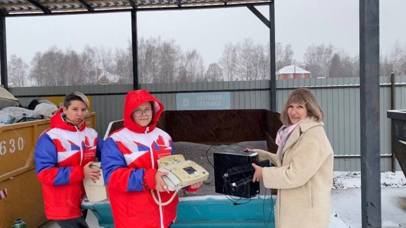 В Тучково работает площадка для сбора крупногабаритного мусора «Мегабак»
