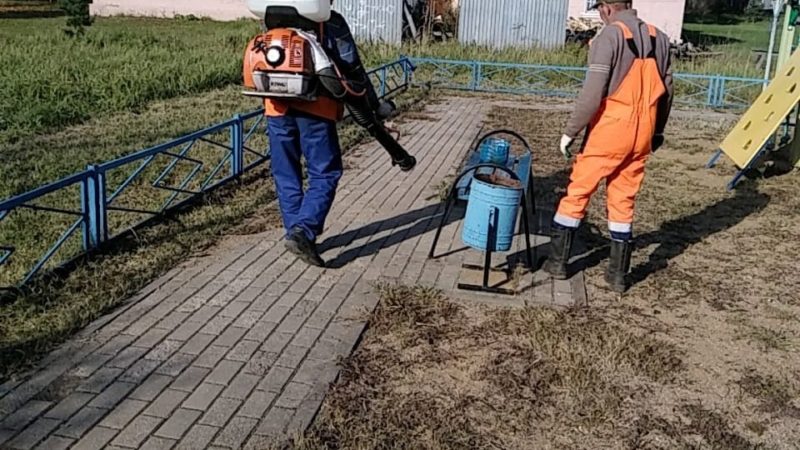В Рузском округе приводят в порядок детские площадки