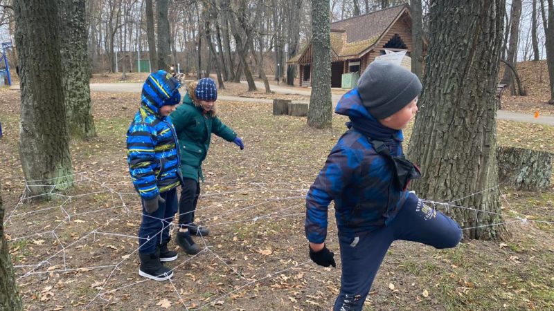 На Городке развлекались дети