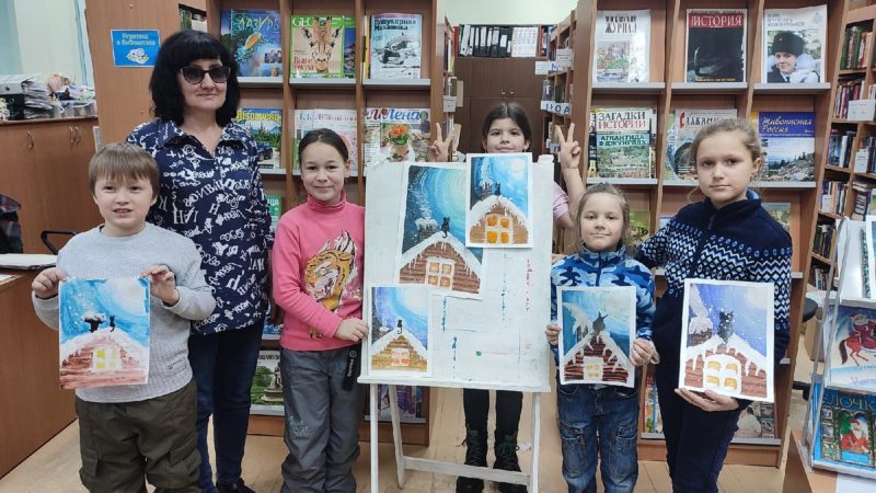 Тучковцы нарисовали кота Мура