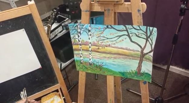 Дороховчане учились рисовать