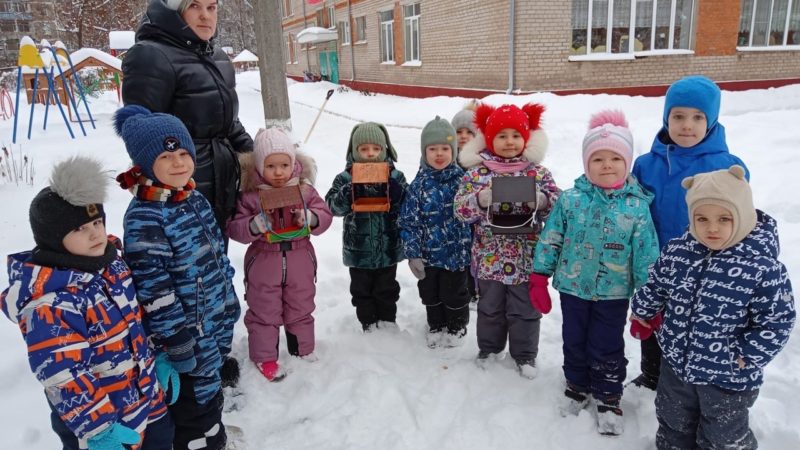 Рузские дошколята заботятся о птицах
