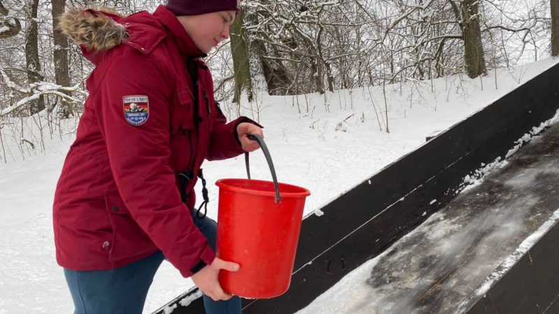 На Городке залили горки