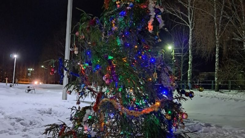 В Никольском нарядили елочку