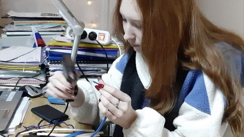 Барынинцы делали украшения для елки
