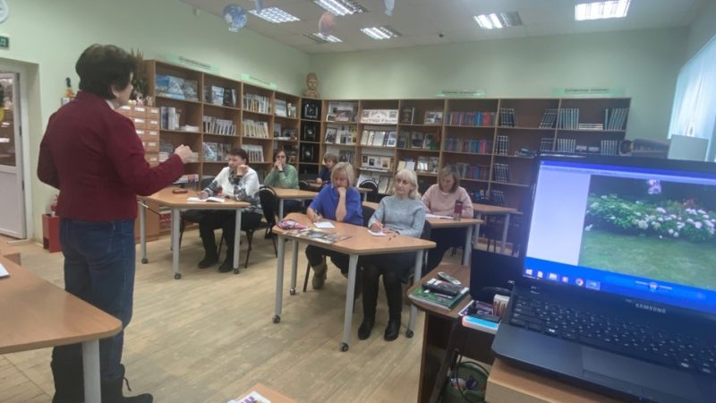 Тучковцы изучали гортензию