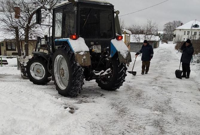 В Рузском округе ликвидируют последствия снегопада