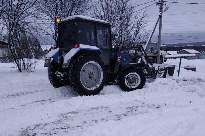 В Рузском округе расчищают дороги