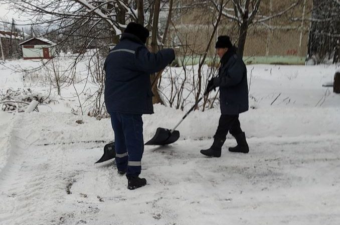 В Рузском округе ликвидируют снежные навалы