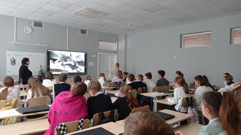 Тучковским школьникам рассказали об освобождении поселка