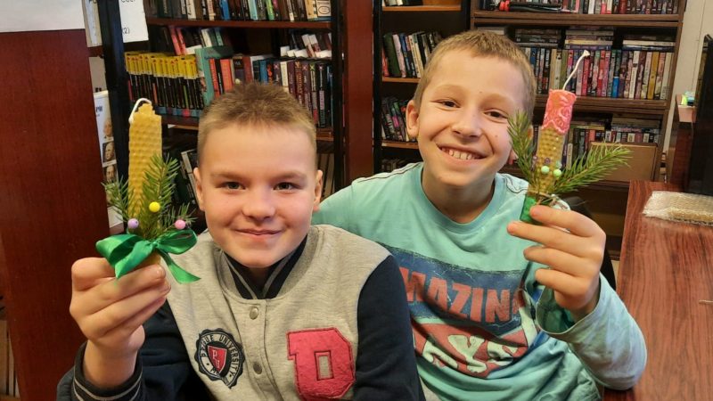 Сытьковцы мастерили рождественский сувенир