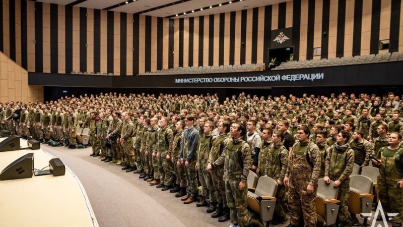 Тучковские студенты почувствовали воинский дух