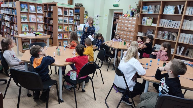 Тучковцы мастерили кролика