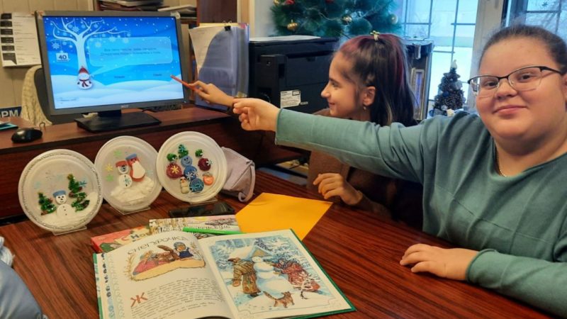 В Сытьковской библиотеке детям рассказали о снеговиках