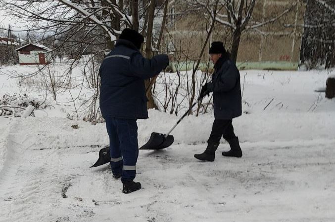 В Рузском округе ликвидируют последствия снегопада