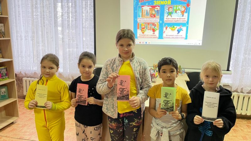 В Никольской библиотеке повторили правила зимней безопасности