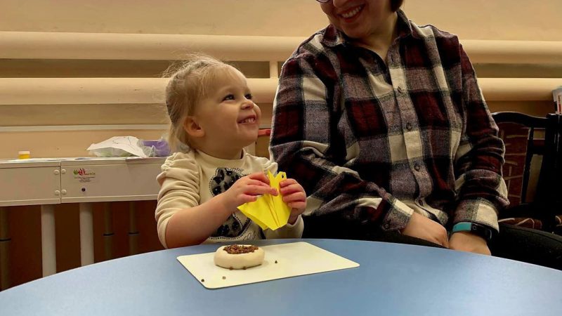 В Рузской библиотеке прошло занятие для детей и родителей