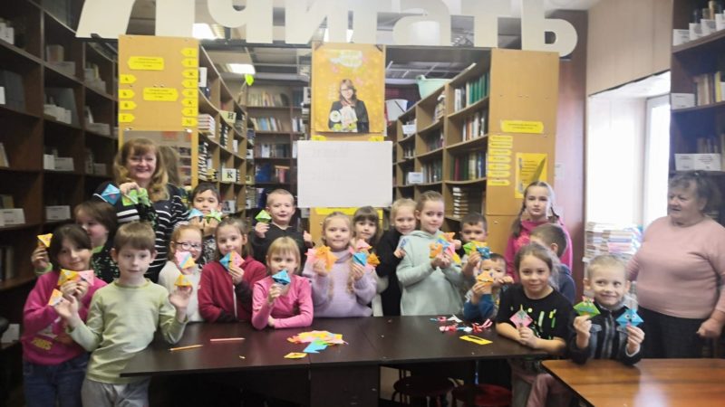 Дороховчане занимались оригами