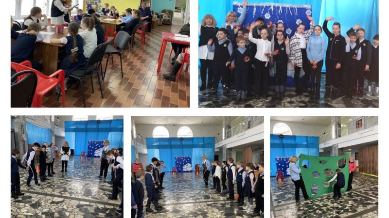 Лидинские школьники думали, играли и соревновались в эстафете