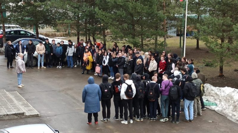 Тучковские студенты отрабатывали навыки эвакуации