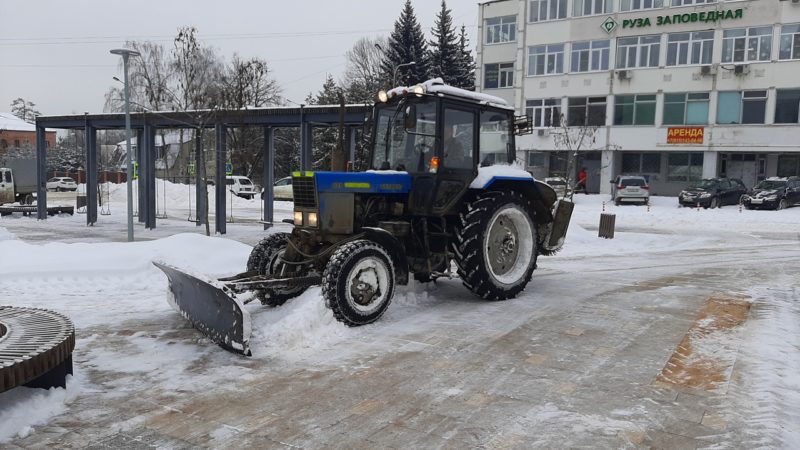 В Рузском округе расчищают общественные территории