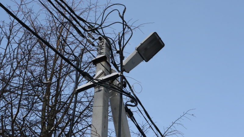 В Рузском округе ремонтируют фонари уличного освещения