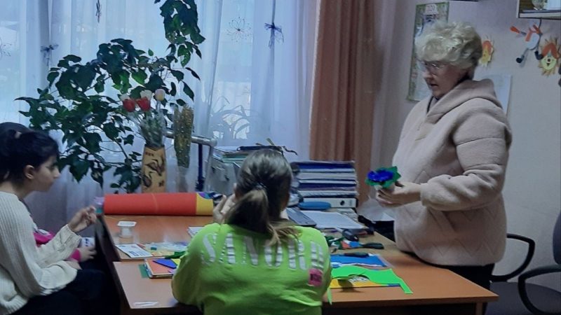 Барынинцы делали объемные букеты