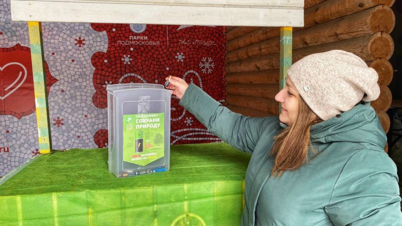 На Городке собирали батарейки
