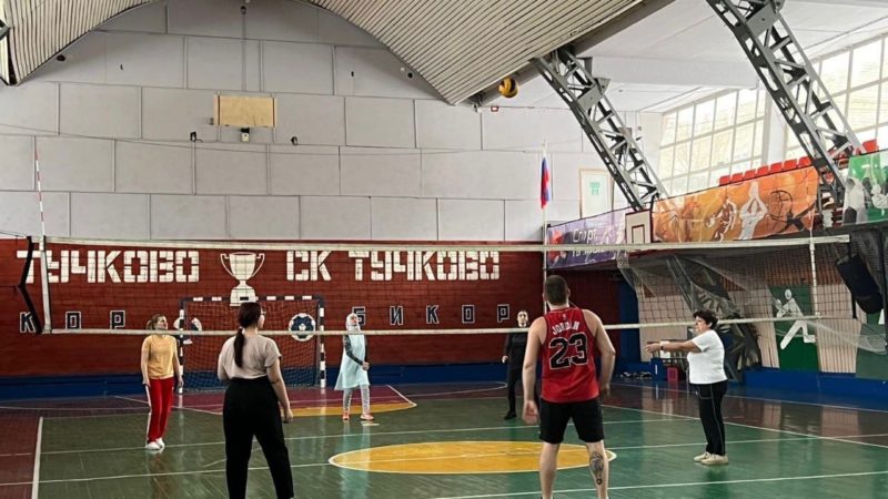Команда Рузской областной больницы сразилась в волейбол