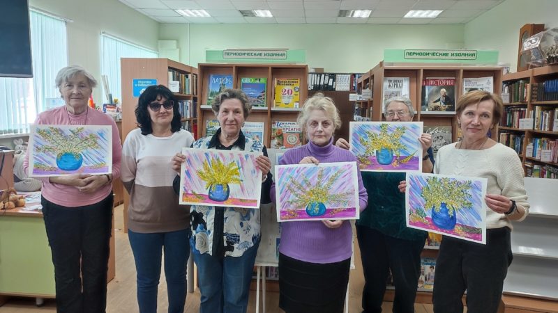 Тучковцы рисовали, чтобы приблизить весну