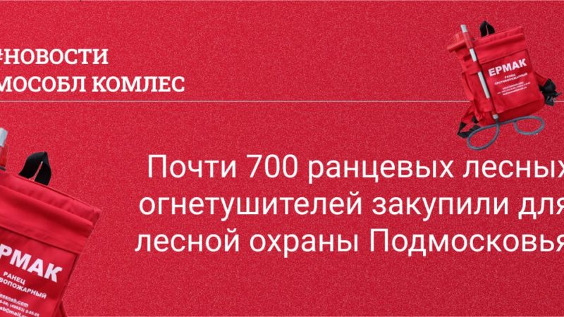 Почти 700 ранцевых лесных огнетушителей закупили для лесной охраны Подмосковья