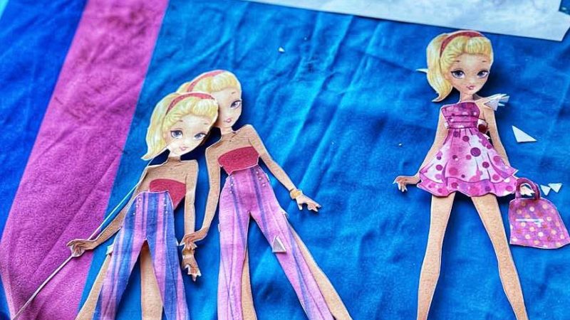 На Городке рисовали и мастерили кукол