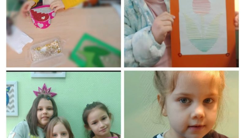 Участницы творческой мастерской приготовили сувениры мамам и бабушкам