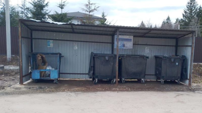В Рузском округе приводят в порядок контейнерные площадки