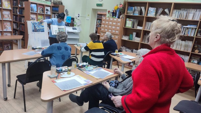 В Тучковской библиотеке осваивали технику художника Ван Гога