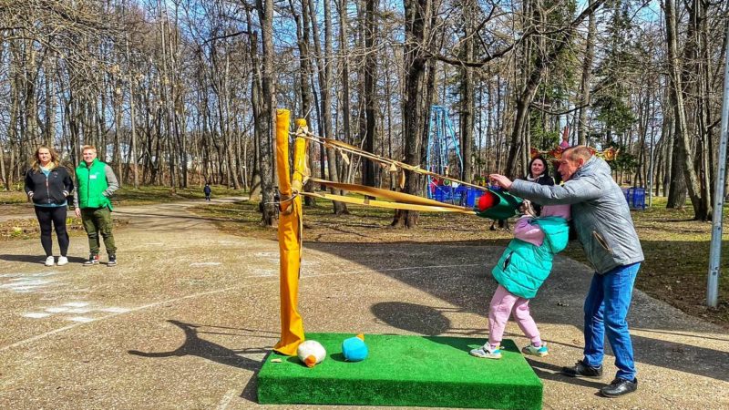 В парке «Городок» много развлечений для детей и взрослых